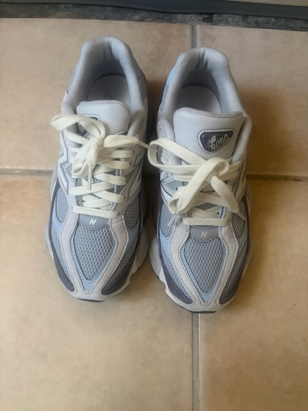 New Balance Light Gray and White Women's Sneakers